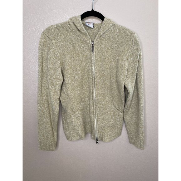 Columbia Womens XCO Knit Full-Zip Hooded Sweater L Tan Heathered Warm Casual - Picture 2 of 6